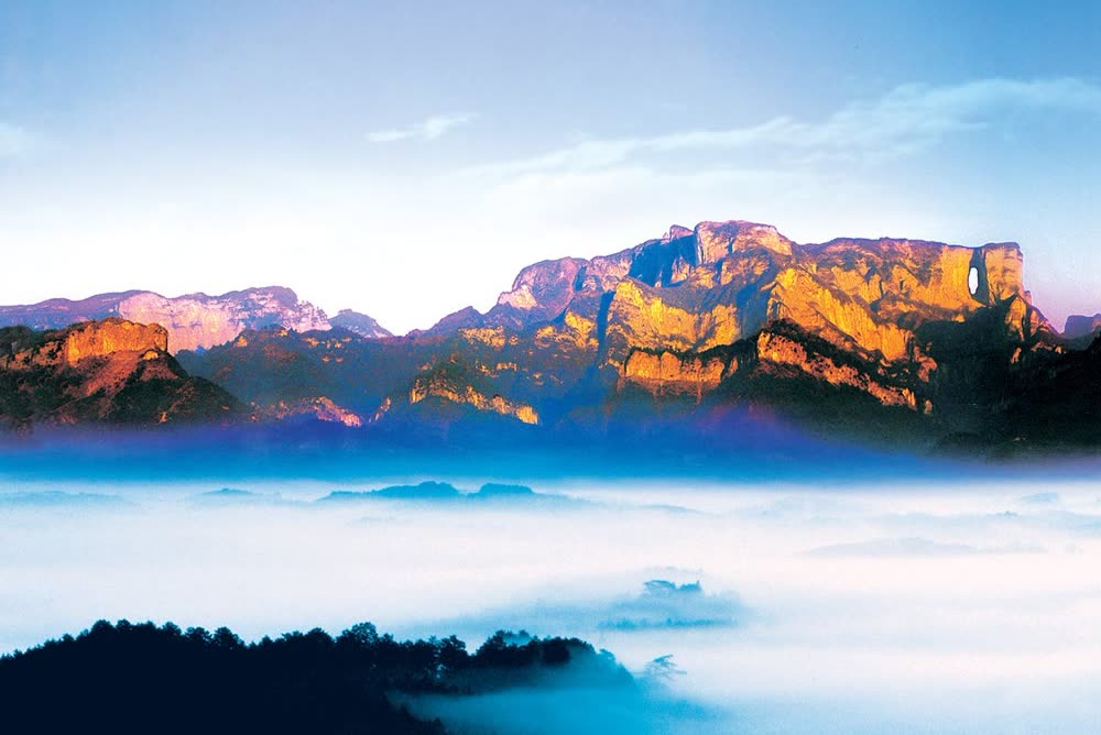 Mappa del percorso di Tianmen Mountain: come collegare la linea est e la linea ovest - Parco forestale nazionale di Zhangjiajie Tianmen Mountain